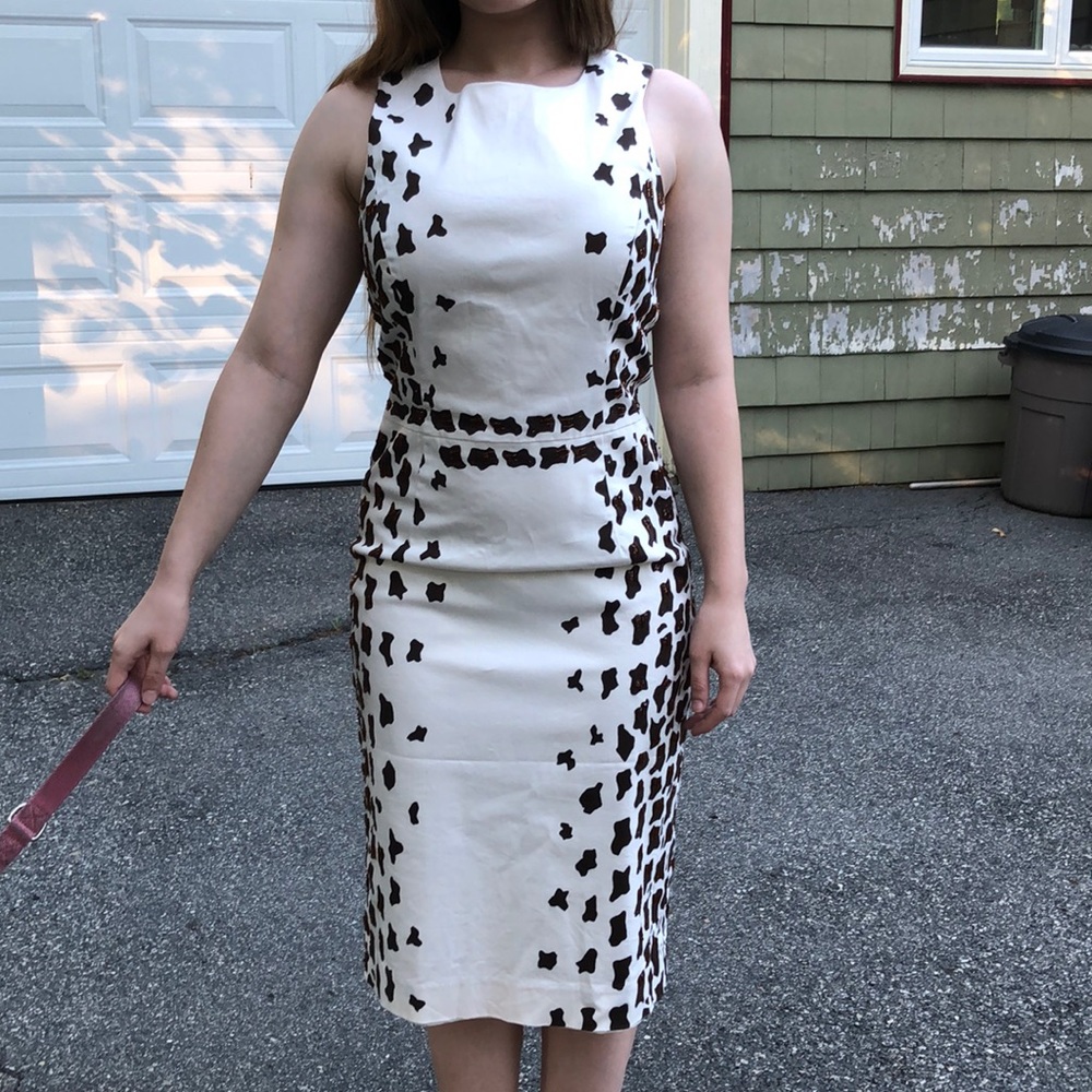 Etcetera printed cream colored dress 🎈Host Pick🎉🎊🎈